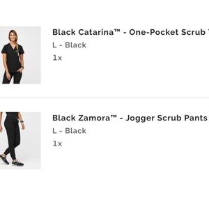 Figs Black Catarina SET